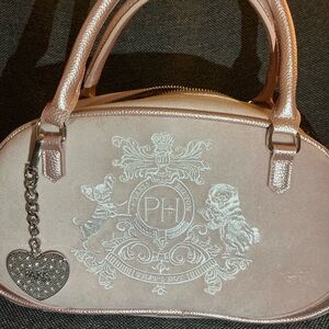 Paris Hilton Ph Crest Bowler Bag Satchel Crossbody